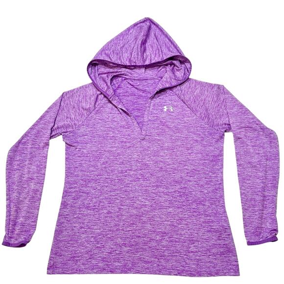 Under Armour Heat Gear Hoodie Lightweight Pullover Women Large Loose Lot of 4 - Picture 3 of 6